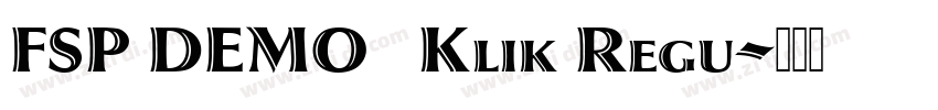 FSP DEMO   Klik Regu字体转换